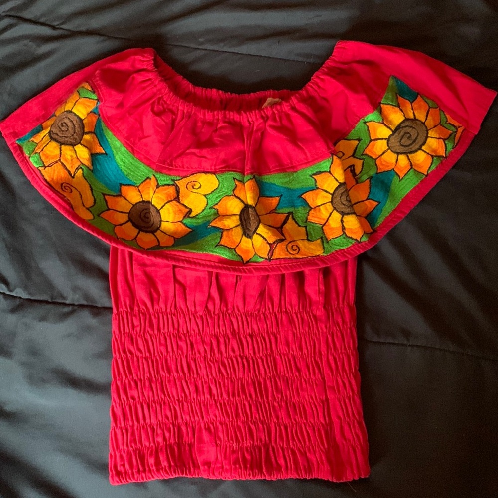 Off the shoulder-Mexican Blouse